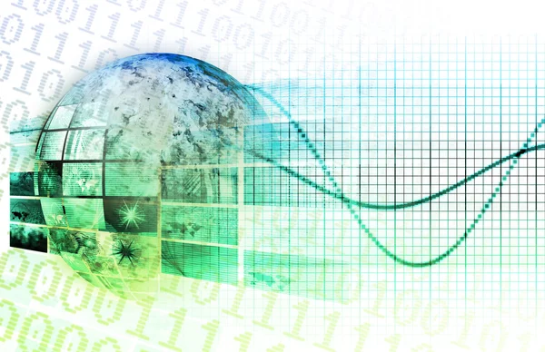 Tecnologia aziendale globale — Foto Stock