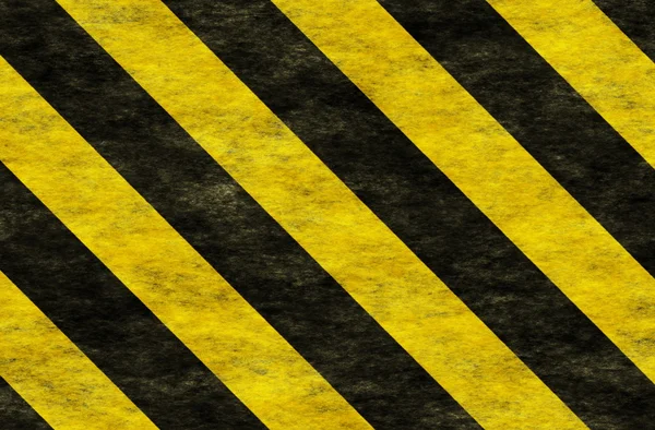 Schwarz-gelbe Gefahrenstreifen — Stockfoto