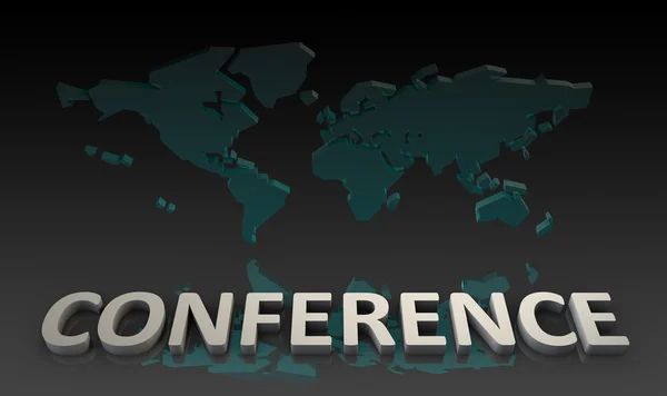 Глобальная конференция — стоковое фото