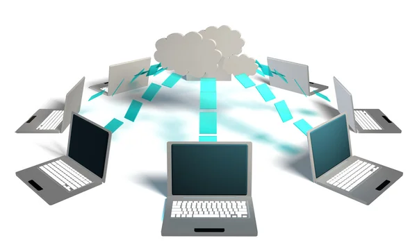 Il cloud computing — Foto Stock