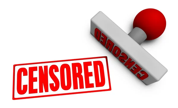 Censored Stamp — Stock Photo, Image