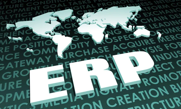 ERP Industry Global Standard sur carte 3D — Photo