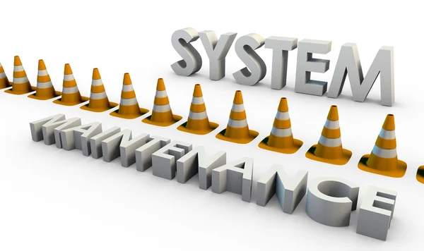 Wartung des Systems — Stockfoto