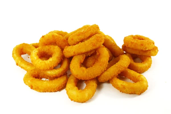 Fast Food Popular Side Dish of Onion Rings — Stock Photo, Image