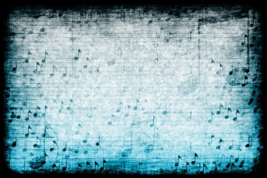 müzik temalı soyut grunge arka plan