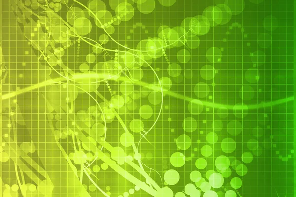 Gröna medicinsk vetenskap futuristiska teknik abstrakt — Stockfoto