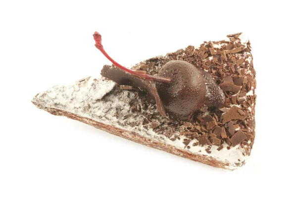 Chocolade crème taart — Stockfoto