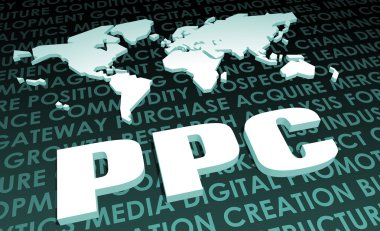 PPC sanayi küresel standart 3d harita üzerinde