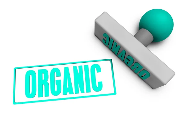 Organic Stamp — Stock Photo, Image