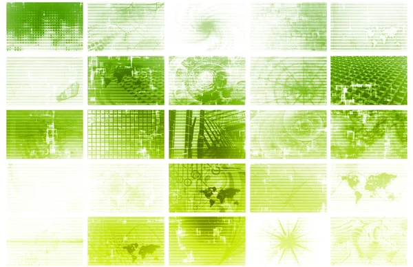 Futuristic Network Energy Data Grid — Stock Photo, Image