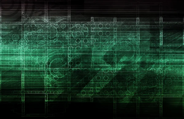 Tech futurisztikus üzleti diagram — Stock Fotó