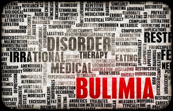 Bulimi koncept — Stockfoto