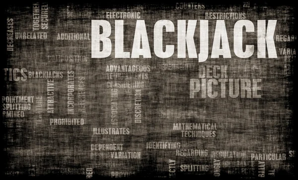 Spelet blackjack 21 — Stockfoto
