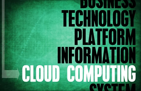 Il cloud computing — Foto Stock