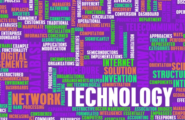 Technologie word cloud — Stockfoto