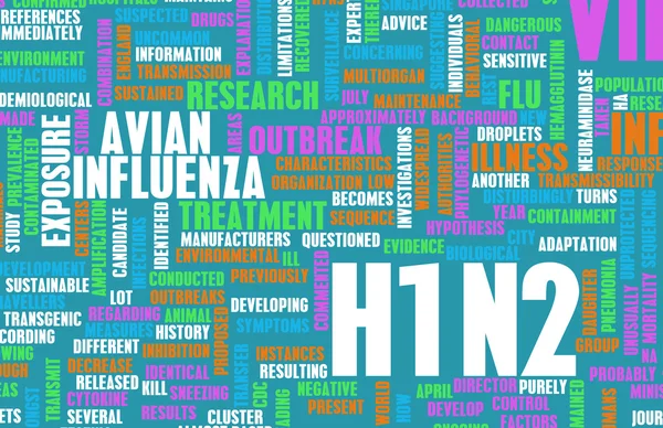 H1N2 Concept as a Medical Research Topic — Stock Photo, Image