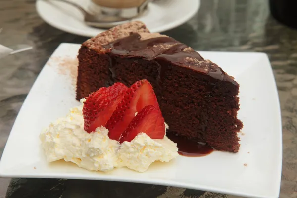 Bolo de chocolate — Fotografia de Stock