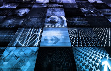 dijital çoklu ortam arka plan