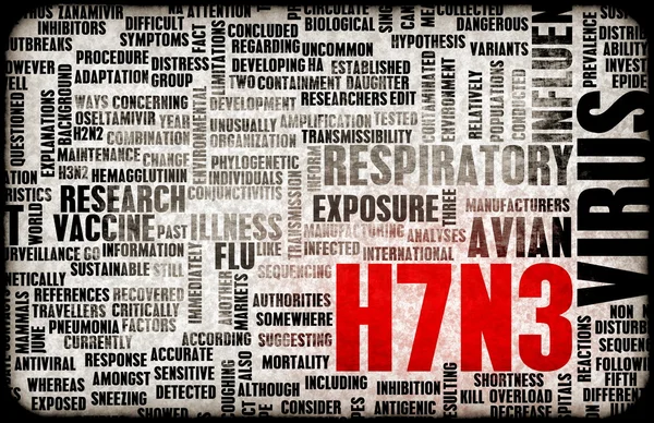 H7N3 koncept — Stockfoto