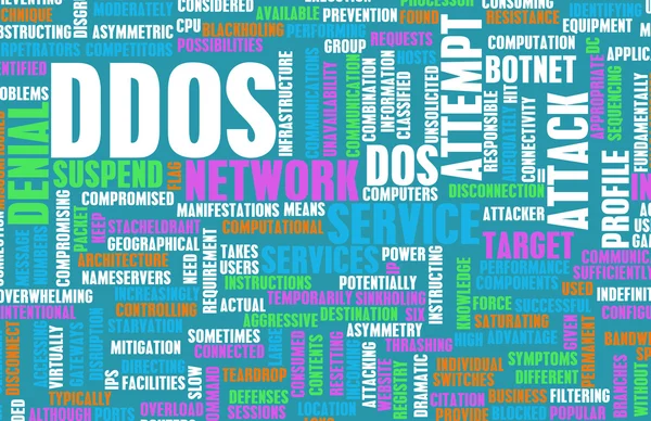 DDOS distributed denial of service aanval — Stok fotoğraf
