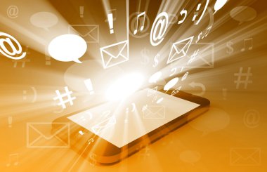 içerik ile patlama smartphone