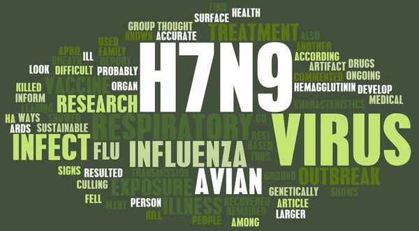 Conceito H7N9 — Fotografia de Stock