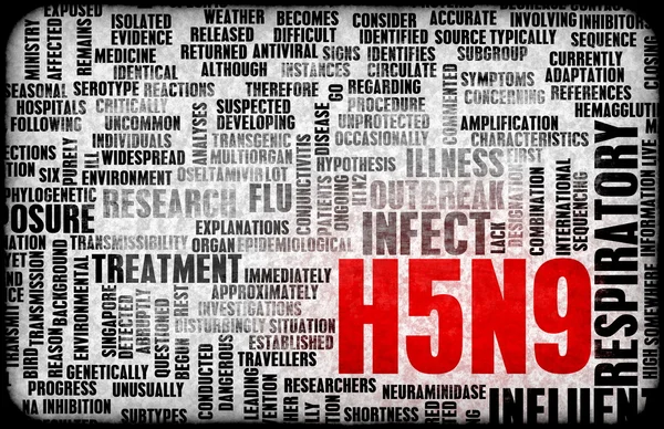 Concetto H5N9 — Foto Stock