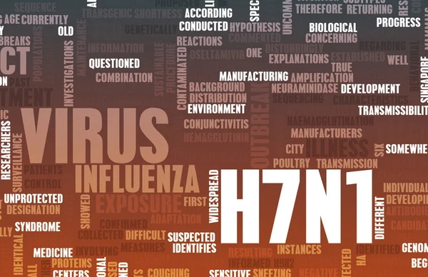 Concetto H7N1 — Foto Stock