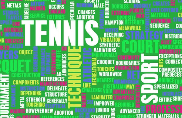 Теннис как спортивная концепция — стоковое фото