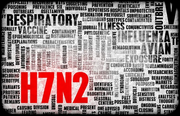 H7n2 concept — Stockfoto