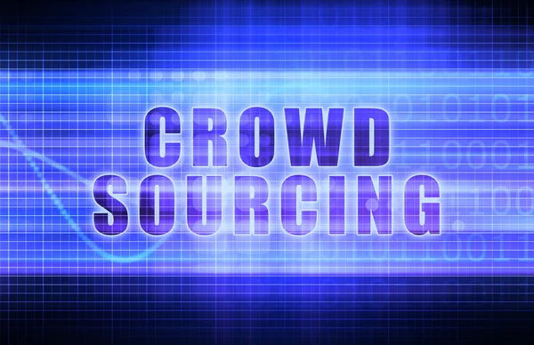 Crowd Sourcing Technology Art — Stock Photo, Image