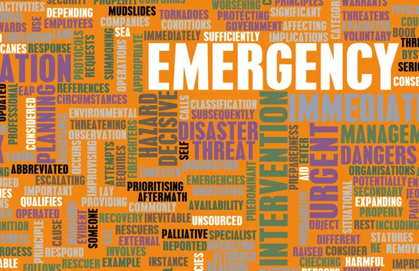 Concetto di emergenza — Foto Stock
