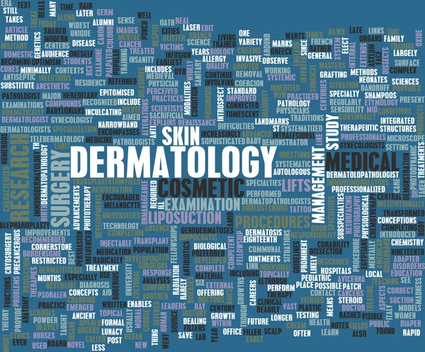 Lékařské studie dermatologie — Stock fotografie