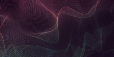 Fütürist Soyut Arkaplan Konsepti olarak Teknoloji Ağı