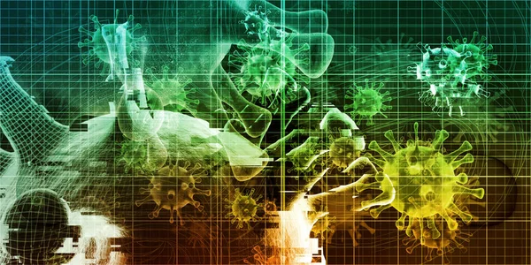 Virus Research Development Concept Abstract — Stock Photo, Image