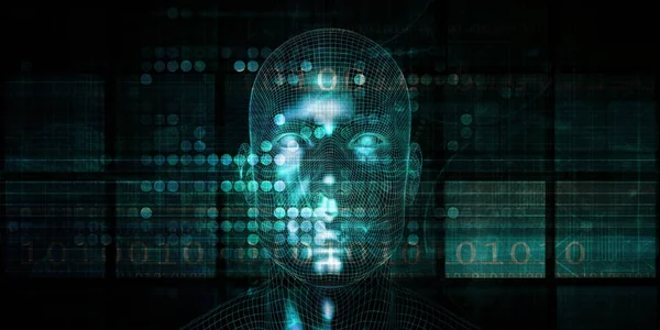 Tecnología Autoaprendizaje Con Inteligencia Artificial Tronco Cerebral — Foto de Stock