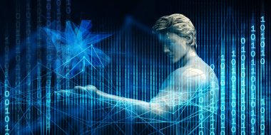 Nesnelerin İnternet Bozucu Teknolojiler Soyut Arkaplan