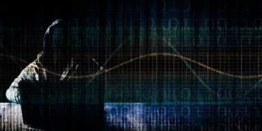 Dark Web İnternet Arkaplan Deseni Sanatı