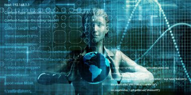 Yazılım sistemi teknoloji kavramı veri sanat olarak