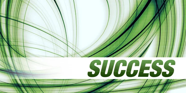 Erfolgskonzept Auf Grünem Abstrakten Hintergrund — Stockfoto