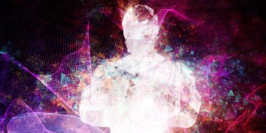 Inspirational Background with Colorful Explosion Creative Concept