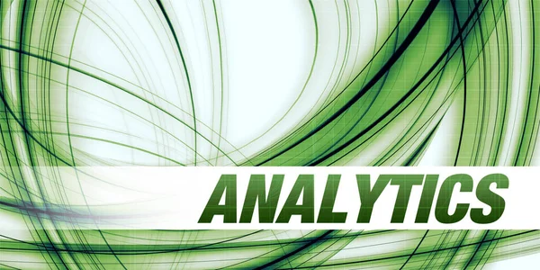 Analytics Concept Green Abstract Background — Stock fotografie