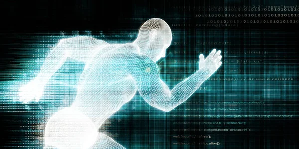 Sağlık Teknolojisi Şirketi Sunum Soyut Arkaplan Sanatı