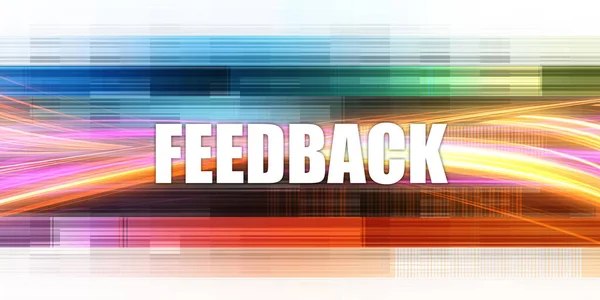 Feedback Concetto Aziendale Presentazione Emozionante Slide Art — Foto Stock