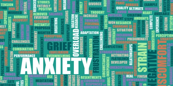 Anxiety Stress Management Mental Health Concept — Stock Photo, Image