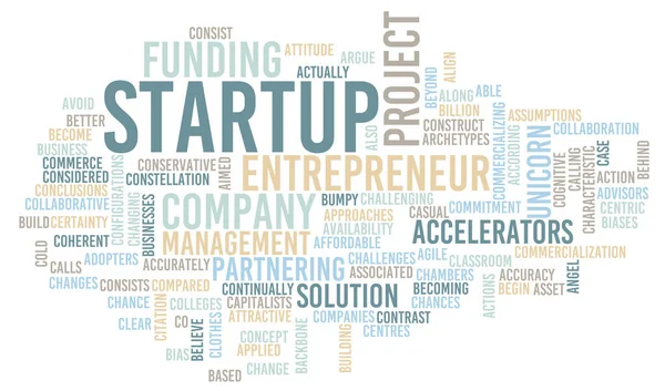 Startup Als Creative Business Concept Kort — Stockfoto