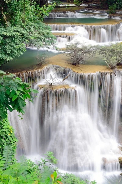 Waterfall in tropical forest in Thailand — Stock Photo, Image