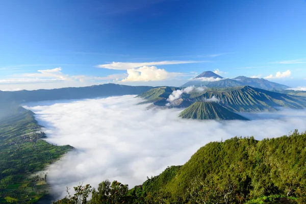 Vulcão Bromo (Java Oriental, Indonésia) ) — Fotografia de Stock