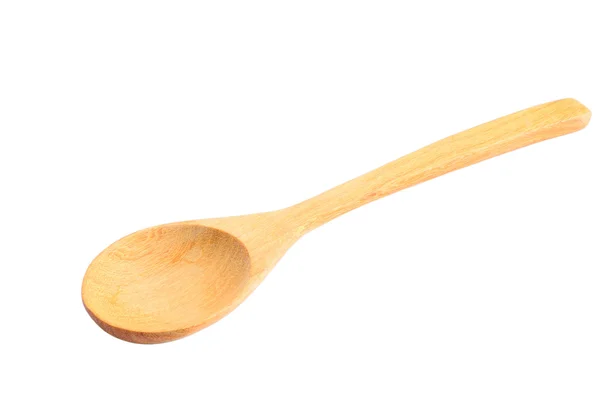 Wood spoon on white background — Stock Photo, Image