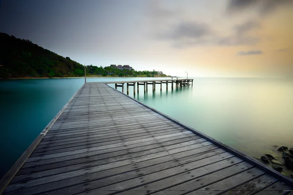 Path on the beach in Rayong,THAILAND — Stock Photo, Image